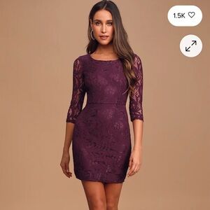 NWT Lulus lace body con dress - XL